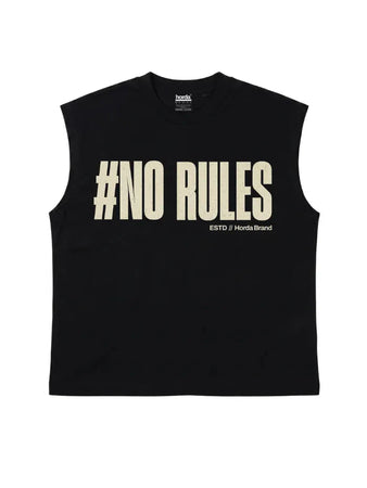 T-Shirt Nera 220gr Oversize Cotone Made in Italy No Rules