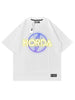 T-shirt 100% Cotone Y2K Blu aestetichs Horda Brand Streetwear