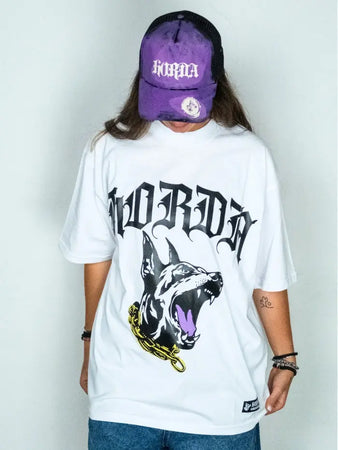 T-shirt 100% cotone Dobermann Gotic made in italy Horda Brand Streetwear
