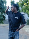 T-shirt Boxy Fit Nera 100% cotone Gotic Dog Horda Brand Streetwear