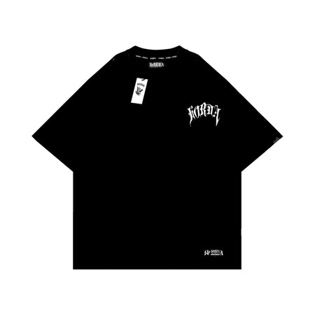 T-shirt Boxy Fit Nera 100% cotone Gotic Dog Horda Brand Streetwear