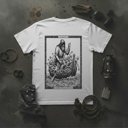 T-shirt Ghettoblaster Caronte Inferno white