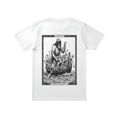 T-shirt Ghettoblaster Caronte Inferno white