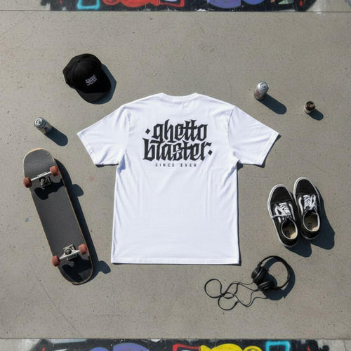 T-shirt Ghettoblaster Corporate white