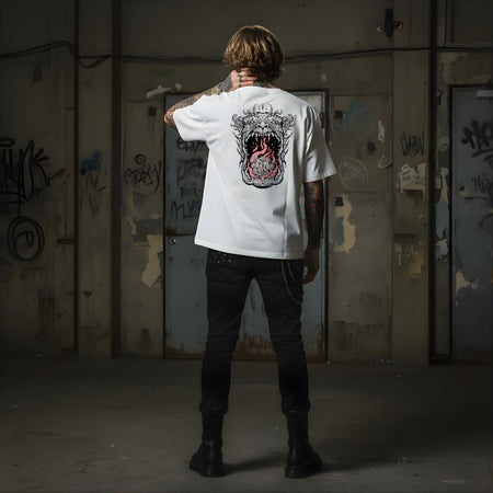 T-shirt Ghettoblaster Mouth white