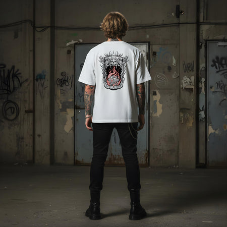 T-shirt Ghettoblaster Mouth white