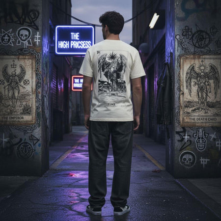 T-shirt Ghettoblaster Tarot Time off white