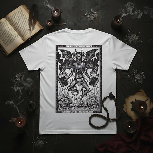 T-shirt Ghettoblaster Tenebris Veritas Inferno white
