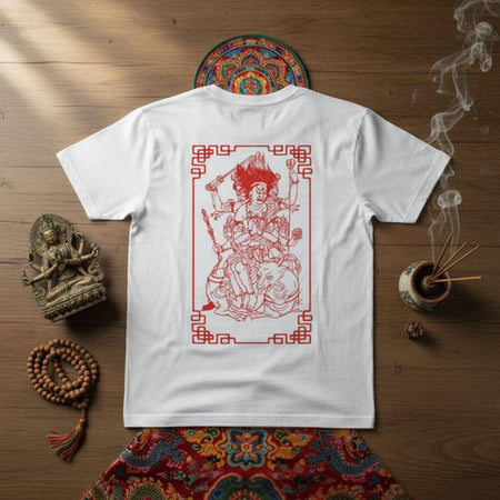 T-shirt Ghettoblaster Tibet God white