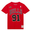 T-shirt Mitchell & Ness Chicago Bulls Rodman 91 red