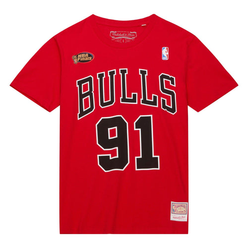 T-shirt Mitchell & Ness Chicago Bulls Rodman 91 red