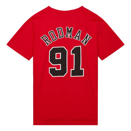 T-shirt Mitchell & Ness Chicago Bulls Rodman 91 red