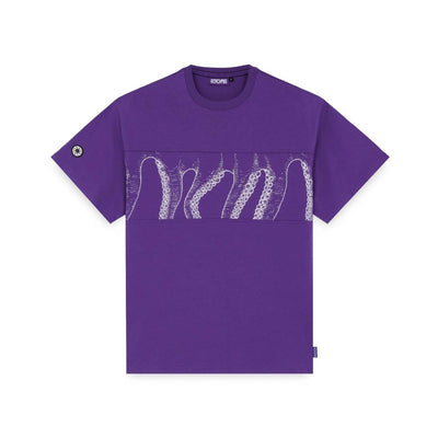 T-shirt Octopus purple Outline Band
