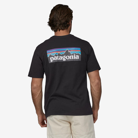 T-shirt Patagonia P-6 Logo Responsibili-Tee black