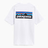 T-shirt Patagonia P-6 Logo Responsibili-tee white