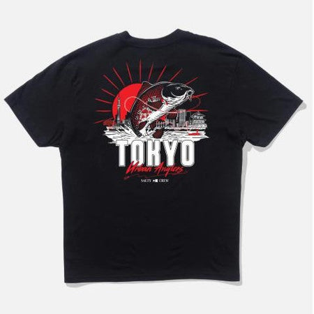 T-shirt Salty Crew Tokyo Urban Angler Black