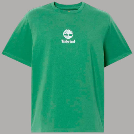 T-shirt Timberland Cotone Autentica con Logo Stampato