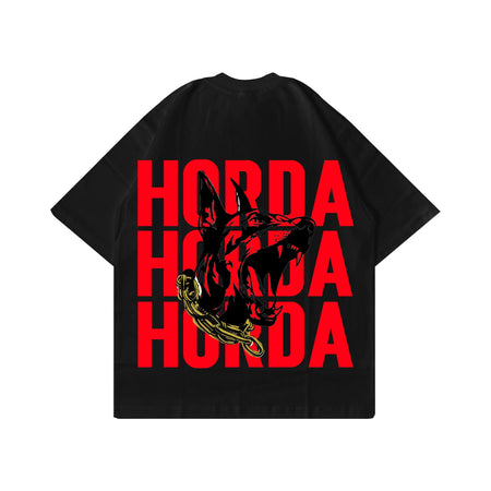 T-shirt Urban Outfitters oversized Tee Nera 100% Cotone Boxy Fit Horda X3 Horda Brand Streetwear