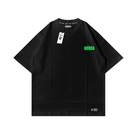 T-shirt Urban Outfitters oversized Tee Nera 100% Cotone Boxy Fit Horda X3 Horda Brand Streetwear