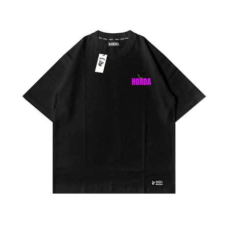 T-shirt Urban Outfitters oversized Tee Nera 100% Cotone Boxy Fit Horda X3 Horda Brand Streetwear