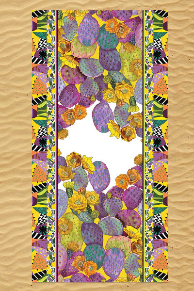 Telo Da Mare Donna Multicolore Fantasia Cactus Sikeluna