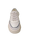 Scarpe sneakers Unisex bambini balducci OTRO  bianco-nero-grigio laccio e zip laterale