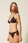 Bikini triangolo crochet e slip annodato | TWINSET