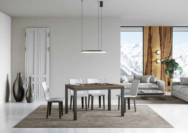 Tavolo "Catanzaro" allungabile in legno per sala da pranzo