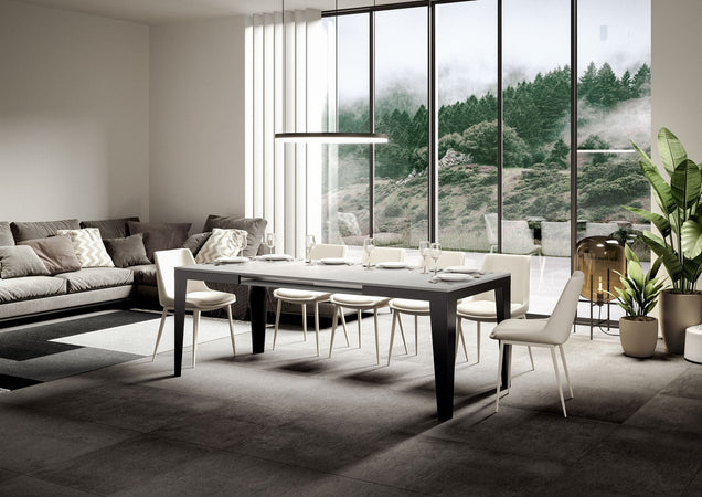 Tavolo "Udine" allungabile in legno per sala da pranzo