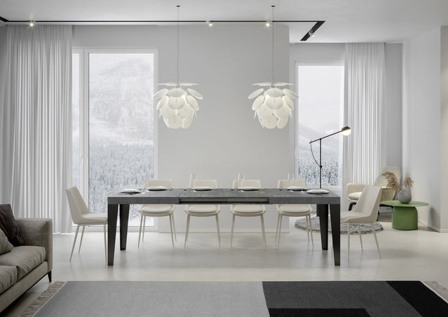 Tavolo "Bolzano" allungabile in legno per sala da pranzo