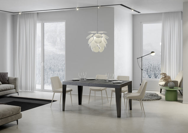 Tavolo "Bolzano" allungabile in legno per sala da pranzo