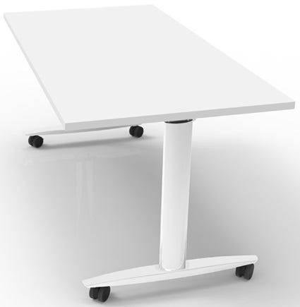 Tavolo ribaltabile in melaminico verniciato per ufficio cm. 140/160x80x73,7h