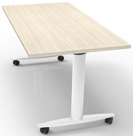 Tavolo ribaltabile in melaminico verniciato per ufficio cm. 140/160x80x73,7h