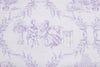 Set 2 federe coppia di federe stampa digitale 100% cotone Made in Italy Toile De Jouy Violetta