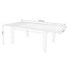 TOBI - tavolo in teak allungabile 150/210 x 90 Marrone