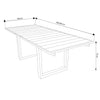 HOLLAND - tavolo in teak allungabile 180/260 x 100 Marrone