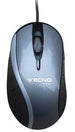 TECNO MOUSE OTTICO USB 1200DPI CAVO 120CM SILVER RETAIL TC-40