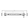 Tenditore Inox M8 Forcella