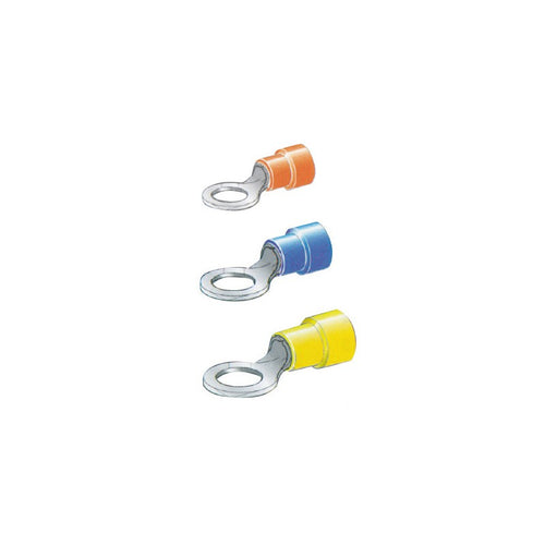 Terminale Occhiello Mm 4 Rosso 100P