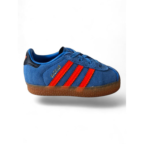 Sneakers bambino Adidas Gazelle CF EL I JP7134 bluette arancione beige - Icona intramontabile con velcro pratico