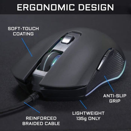 Mouse G-LAB KULT HELIUM 2400 DPI - Retroilluminato