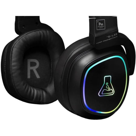 Cuffie da gioco - THE G-LAB - KORP-PROMETHIUM - Wireless + Bluetooth - Compatibile con PC, PS4, XboxOne - Nero