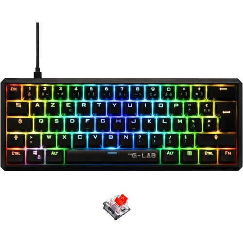 Tastiera da gioco meccanica - THE G-LAB - KEYZ TALLIUM - Rossa