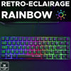Tastiera da gioco - THE G-LAB - KEYZ-HYDROGEN/FR - Membrana nera al 60%.