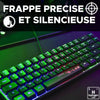 Tastiera da gioco - THE G-LAB - KEYZ-HYDROGEN/FR - Membrana nera al 60%.