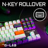 Tastiera da gioco - THE G-LAB - KEYZ-MERCURY-C/FR - Meccanica - TKL - 3 colori Bianco+Nero+ArancioneFR