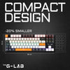 Tastiera da gioco - THE G-LAB - KEYZ-MERCURY-C/FR - Meccanica - TKL - 3 colori Bianco+Nero+ArancioneFR