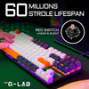 Tastiera da gioco - THE G-LAB - KEYZ-MERCURY-C/FR - Meccanica - TKL - 3 colori Bianco+Nero+ArancioneFR