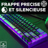 Tastiera da gioco - THE G-LAB - KEYZ-HYDRO-BKG/FR - Membrana 60% 2 colori Tasti neri + grigi