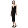 Pinko vestiti casual donna pinko - cenerino abito jersey light - nero da donna